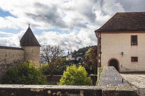 Blick von der Festung auf Käppele - Mariä Heimsuchung