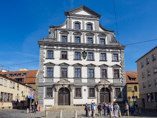 Auf dem Weg zur Fuggerei