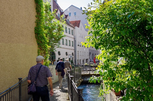 Auf dem Weg zur Fuggerei