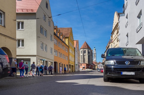 Auf dem Weg zur Fuggerei