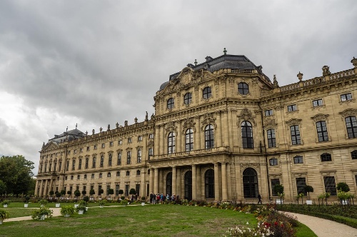 Ansicht der Residenz von hinten