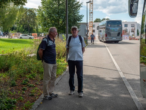 Warten auf die Weiterfahrt