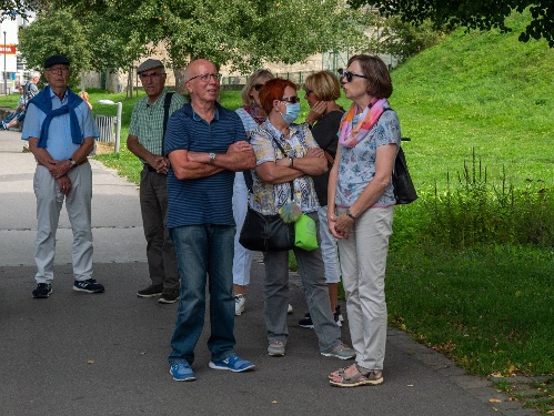 Warten auf die Weiterfahrt