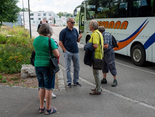 Warten auf die Weiterfahrt