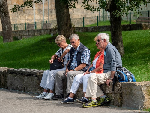 Warten auf die Weiterfahrt