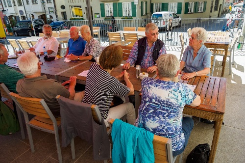 Stärkung nach der Stadtführung im Ratskeller