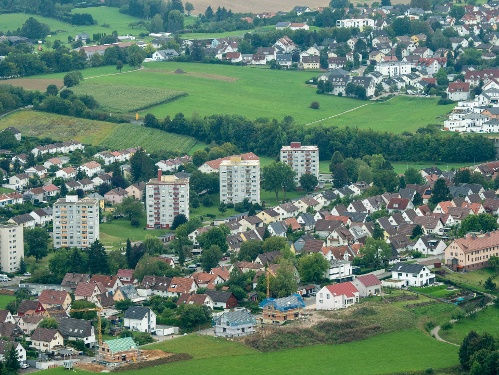 Die Aussicht auf Rottweil vom Testturm