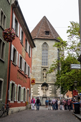 Stadtführung, wir nähern uns dem Konstanzer Münster